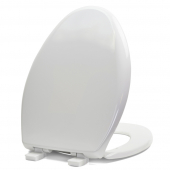 Bemis 1200E4 (White) Premium Plastic Soft-Close Elongated Toilet Seat Bemis